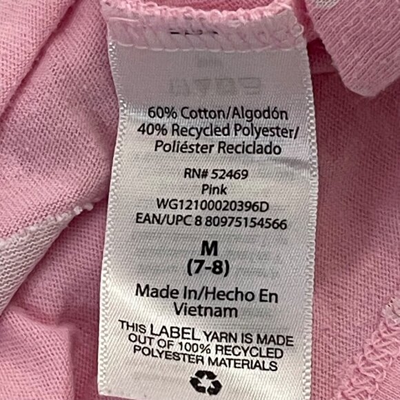 Wonder Nation Girls' Pink Polka Dot Unicorn Sequin Kids T-Shirt Size M (7-8) - Picture 8 of 8